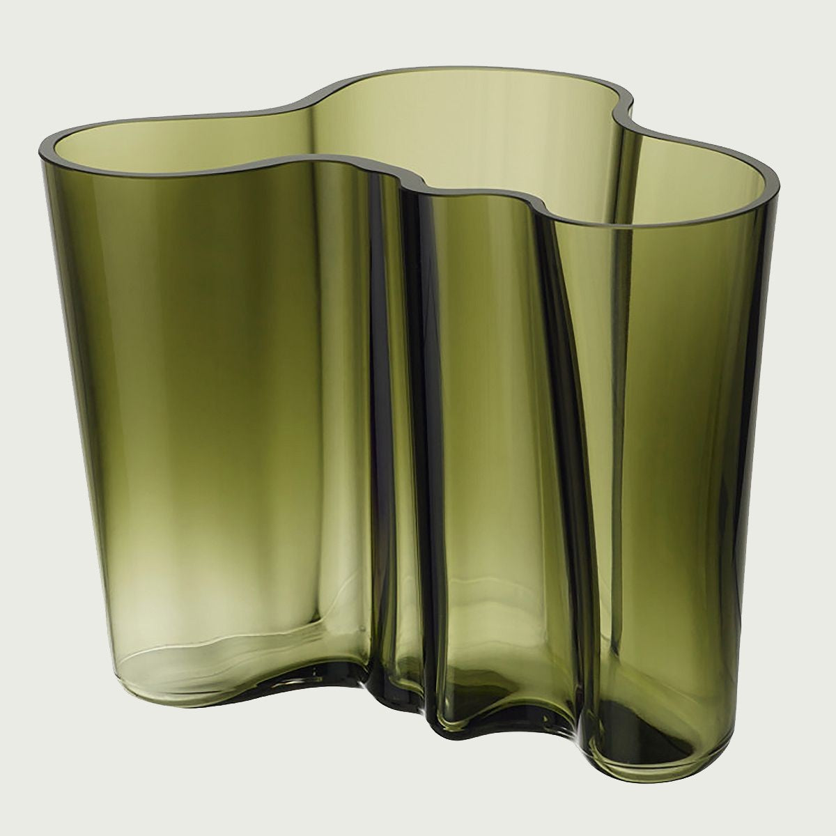 iittala Aalto Moss Green Vase - 6-1/4