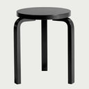 Artek Alvar Aalto Three-Legged Stool 60 - Lacquered
