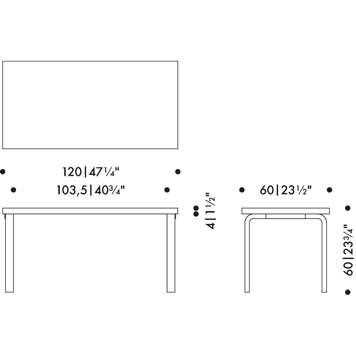 Artek Alvar Aalto 80A - Children's Table