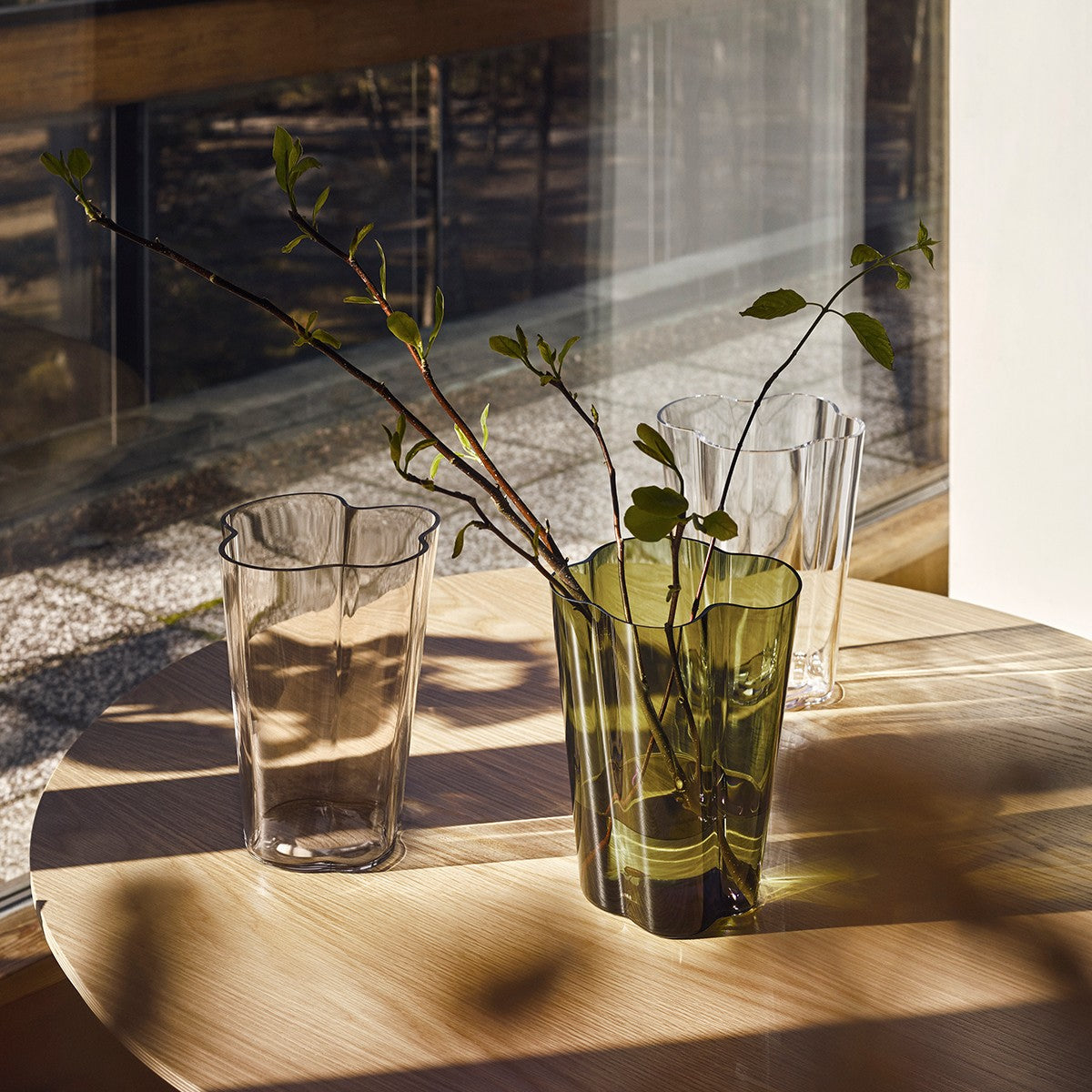 iittala Aalto Moss Green Vase - 8-3/4