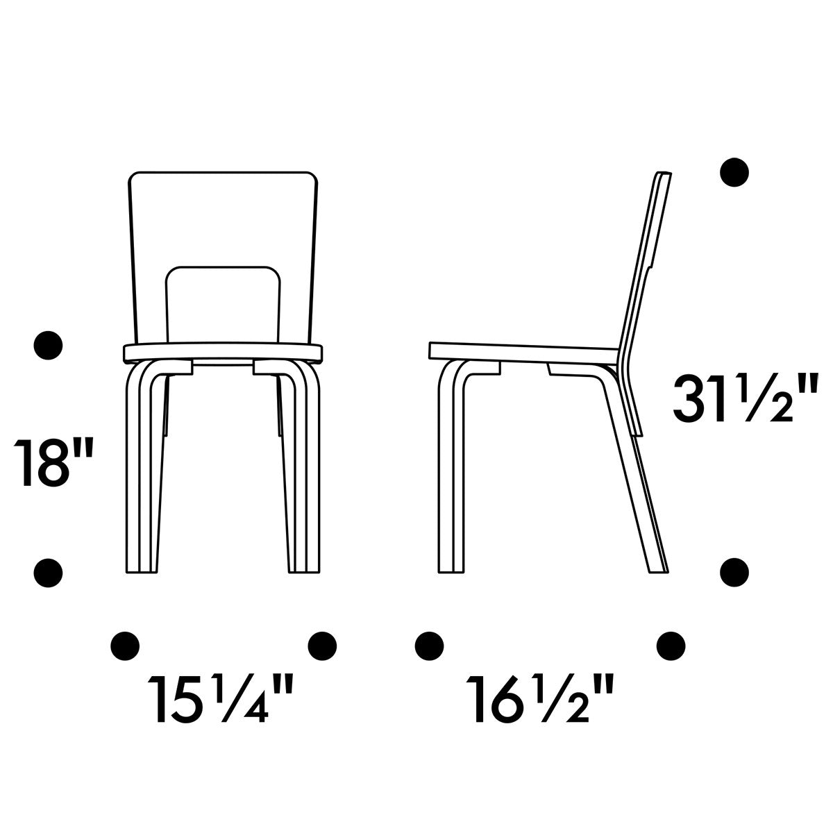 Artek Alvar Aalto 66 Chair - Lacquered