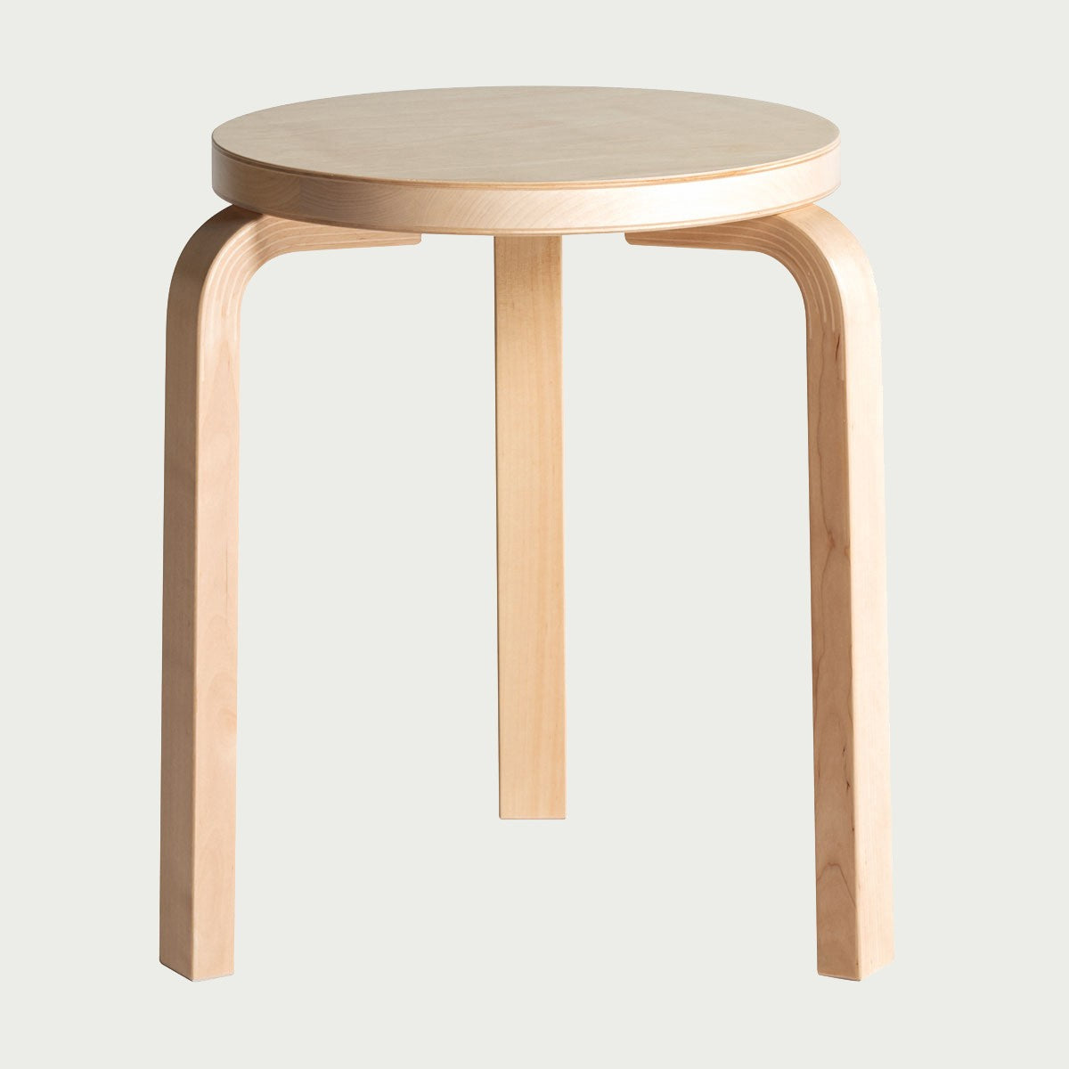 Artek Alvar Aalto Stool 60 - Three-Legged - Birch Veneer