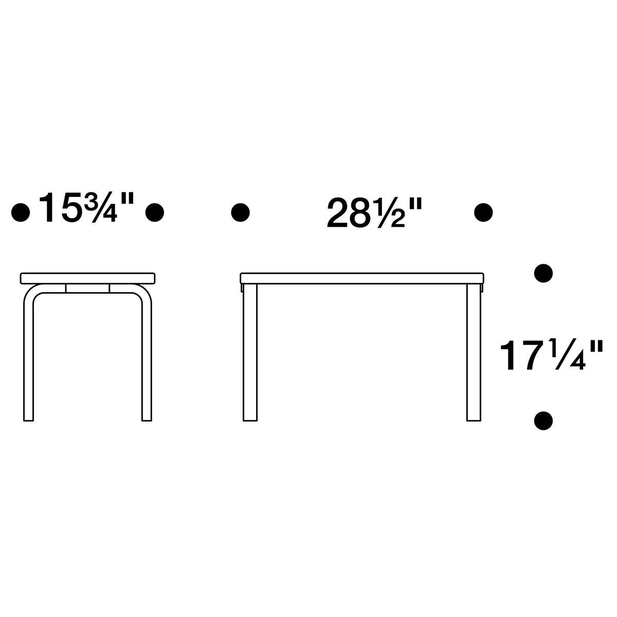 Artek Alvar Aalto Bench 153B