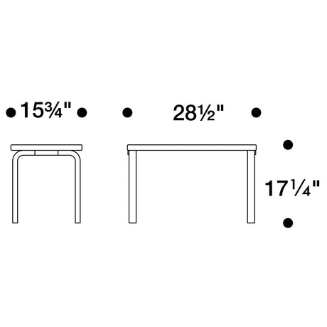 Artek Alvar Aalto Bench 153B