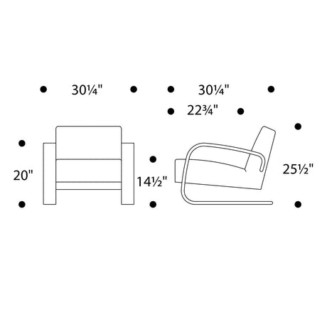 Artek Alvar Aalto Natural Birch Lounge Chair 400 - Upholstered