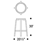 Artek Alvar Aalto Bar Stool 64 - 30" H