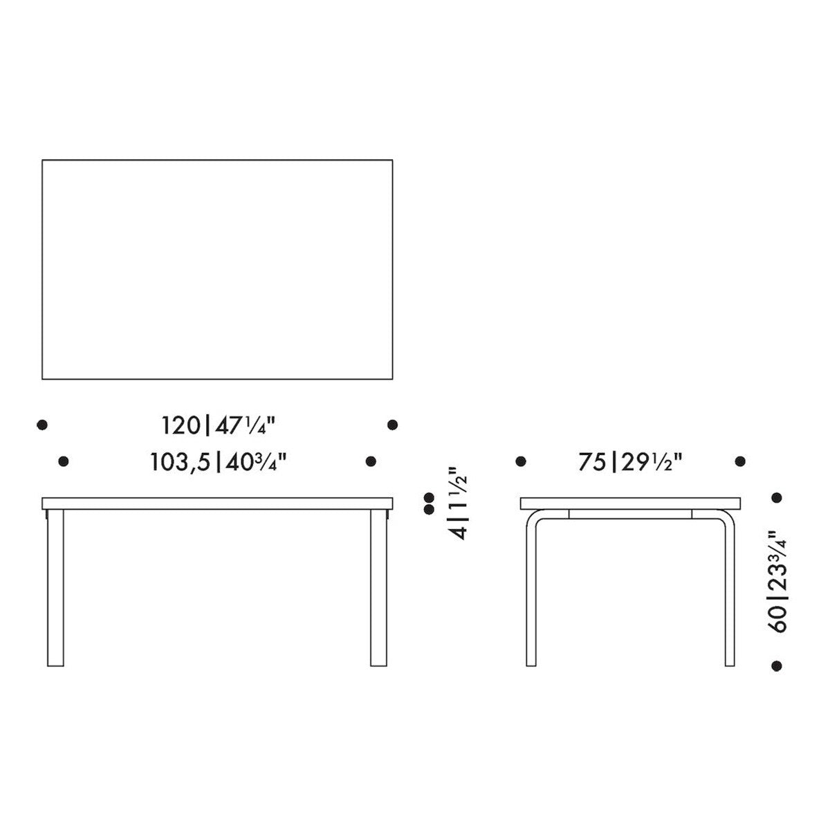 Artek Alvar Aalto 81B - Children's Table - New Arrivals