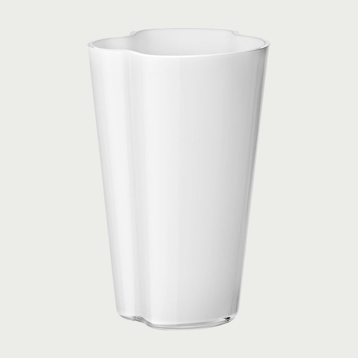  Aalto Vase ホワイト iittala Aalto White Vase - 8-3/4