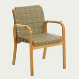 Artek Alvar Aalto Armchair 45 - Quilted Leather Upholstery