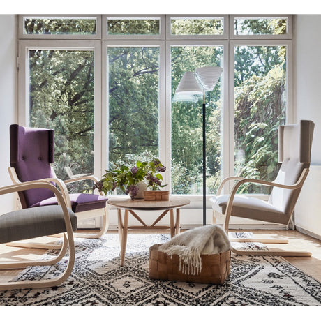 Artek Alvar Aalto Natural Birch Armchair 401 - Upholstered