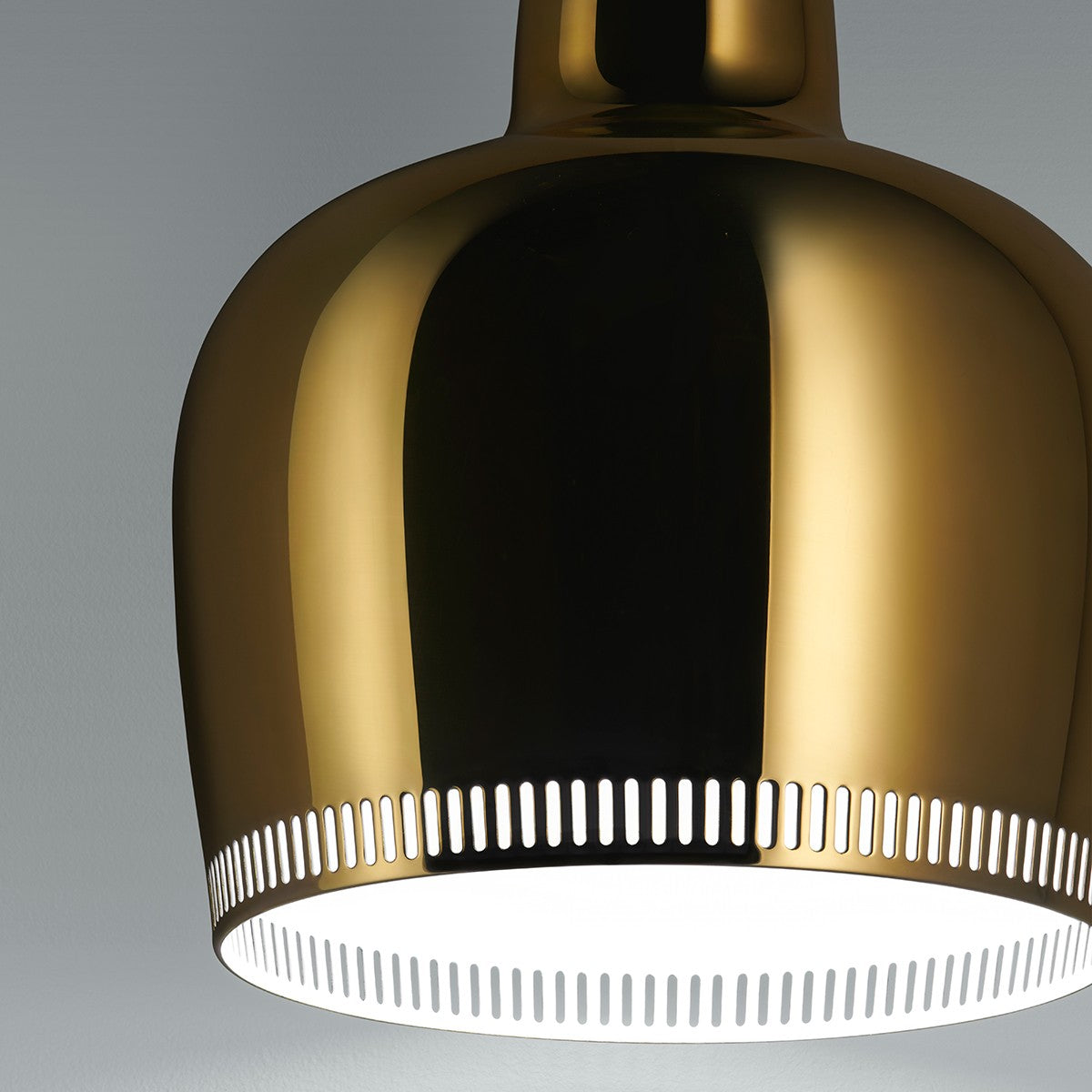 Artek Alvar Aalto A330S "Golden Bell" Ceiling Lamp - Brass Plated Steel