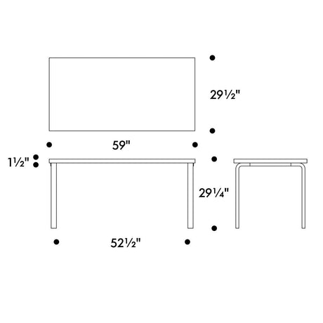 Artek Alvar Aalto 81A Table