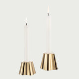 iittala Aalto Brass Candle Holders - Set/2