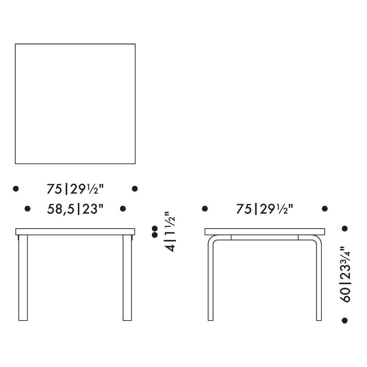 Artek Alvar Aalto 81C - Children's Table - New Arrivals – AaltoUSA