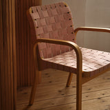 Artek Alvar Aalto Armchair 45 - Linen Webbing Upholstery