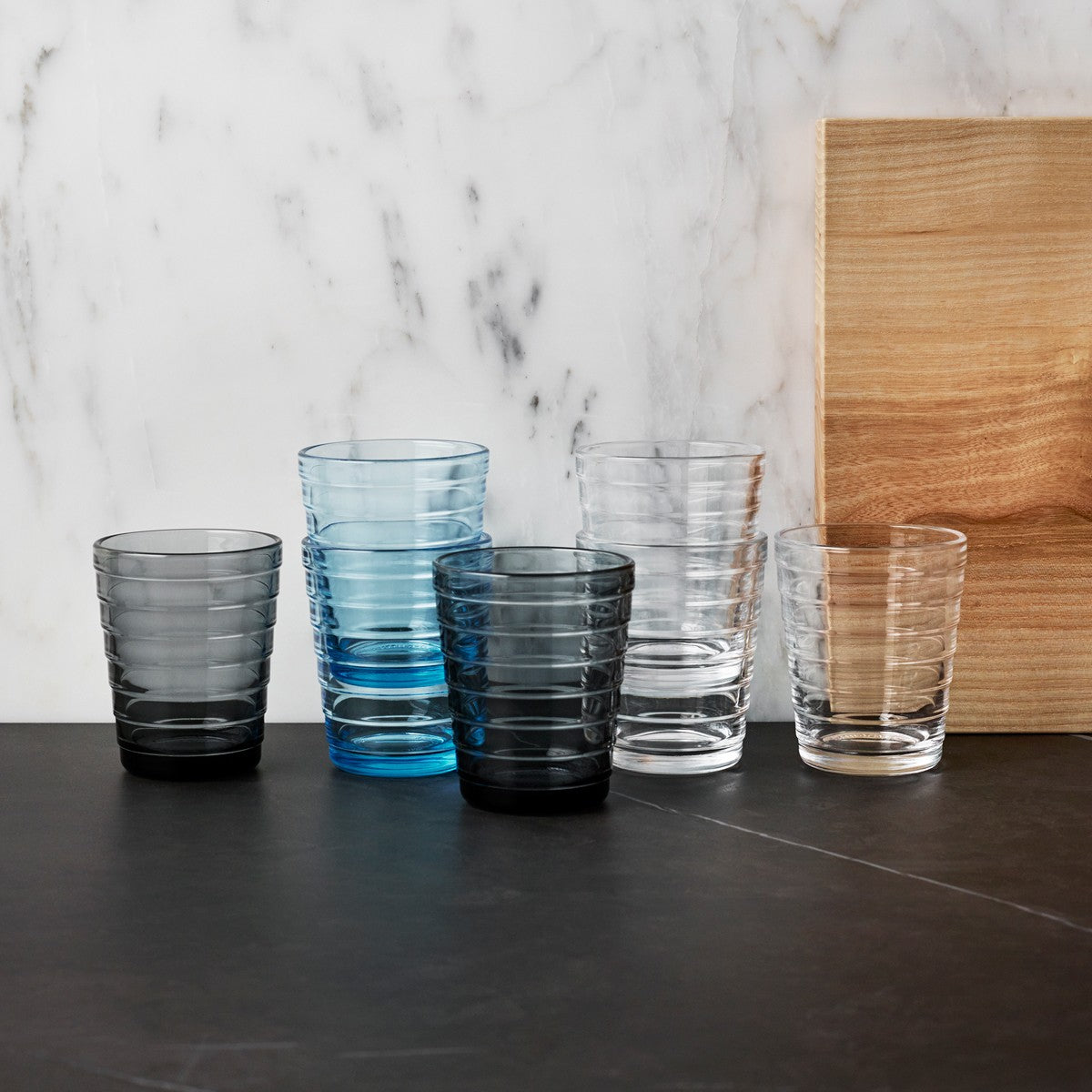 iittala Aino Aalto Clear Medium Tumblers - Set of 2 - Aino Aalto