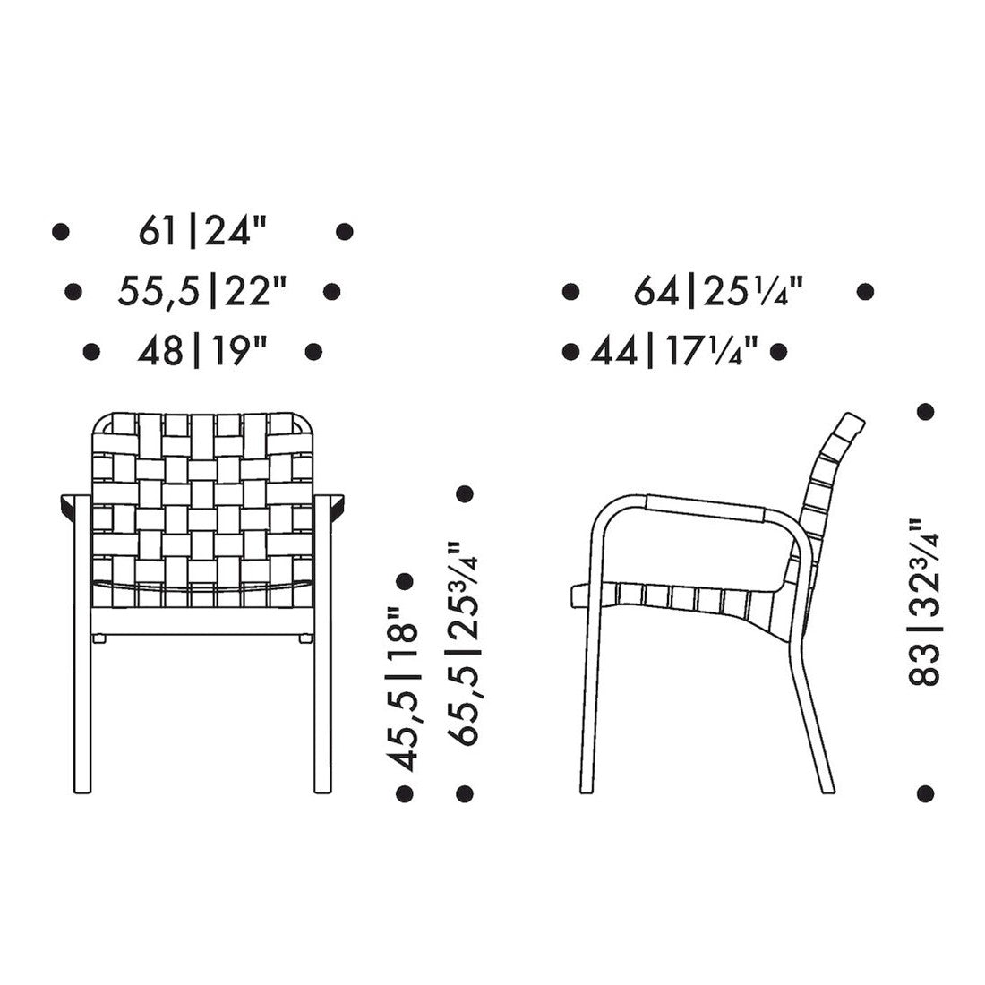 Artek Alvar Aalto Armchair 45 - Configurable