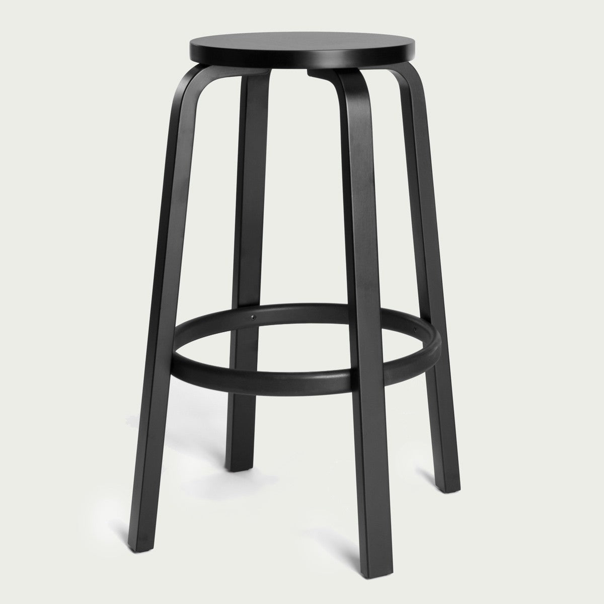 Artek Alvar Aalto Bar Stool 64 - Lacquered - 30" H