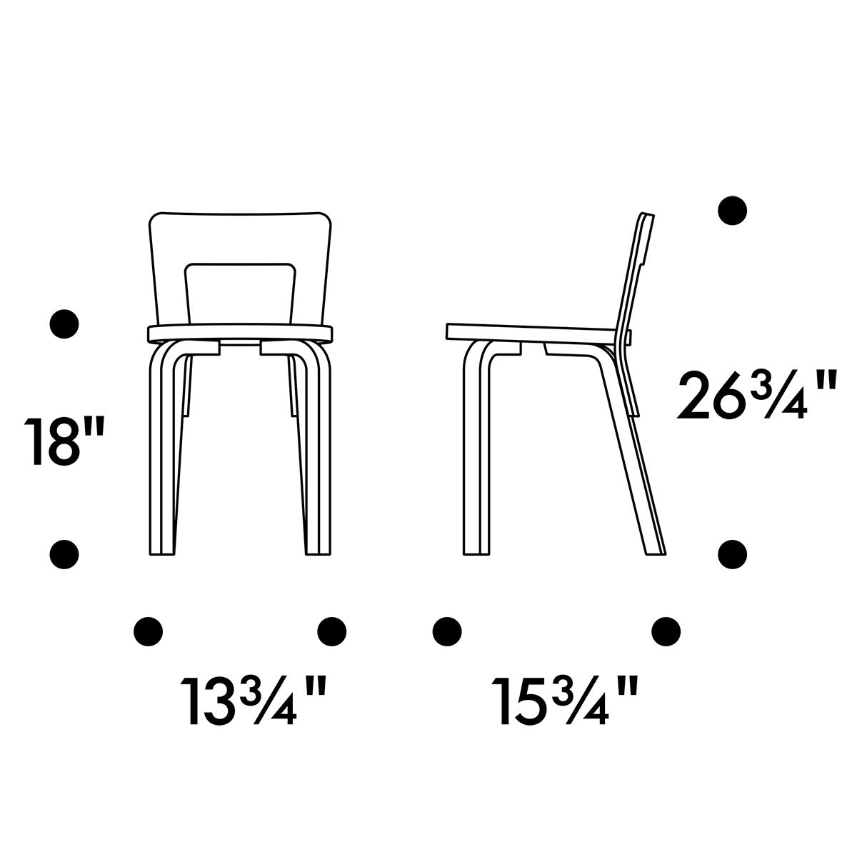 Artek Alvar Aalto 65 Chair - Lacquered