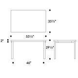 Artek Alvar Aalto Rectangular Table 82B