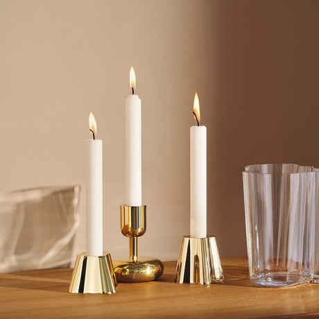 iittala Aalto Brass Candle Holder - 2"