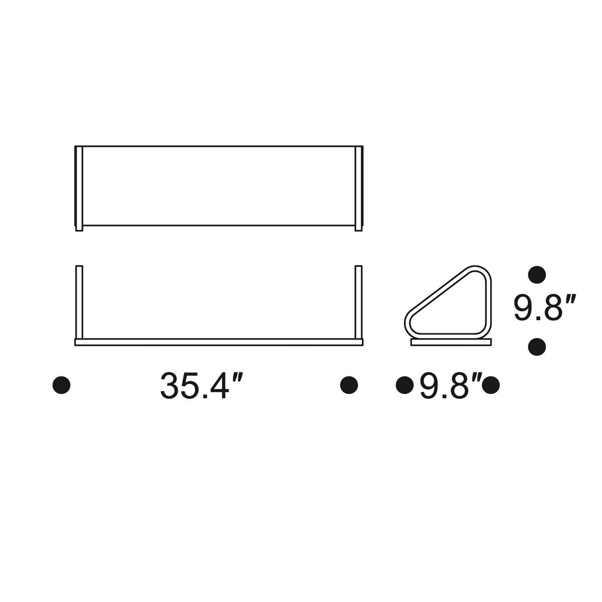 Artek Alvar Aalto Wall Shelf 112B