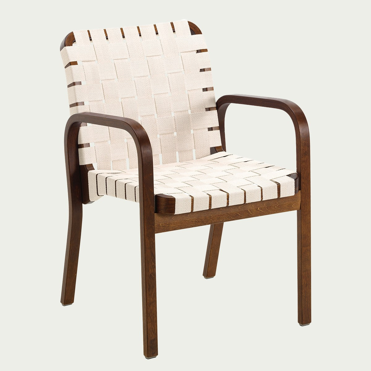 Artek Alvar Aalto Armchair 45 - Linen Webbing Upholstery