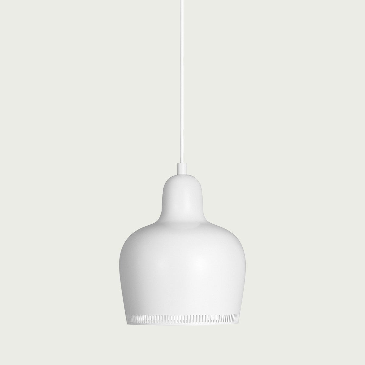 Artek Alvar Aalto A330S "Golden Bell" Ceiling Lamp - White Painted Steel