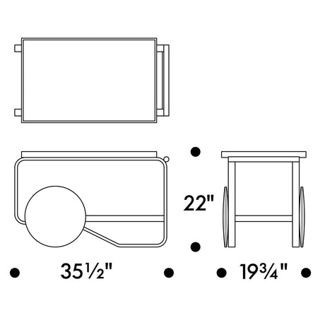 Artek Alvar Aalto Tea Trolley 901