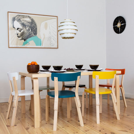 Artek Alvar Aalto Chair 69 - Lacquered Seat & Backrest