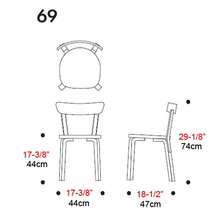 Artek Alvar Aalto - Chair 69 - Your Own Materials