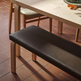 Artek Alvar Aalto Bench 168B - Upholstered Seat w/ Birch Legs