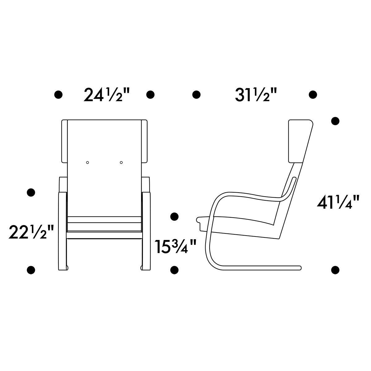 Artek Alvar Aalto - Natural Birch Armchair 401 - Upholstered